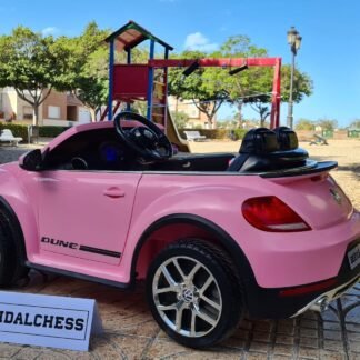 Coche Escarabajo Volkswagen Beetle 12v rosa-pink - INDA186-S303pk